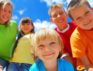 Group of smiling children